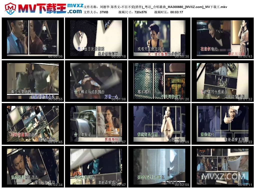 刘德华 郑秀文-不盲不爱(消伴)_粤语_合唱歌曲_MA300880